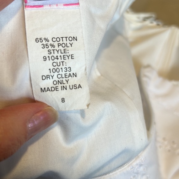 Molly strapless white tea length dress size 8 - Picture 5 of 5